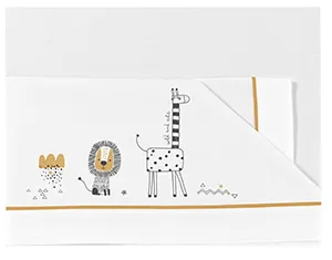 Conjunto sábanas 100% algodón minicuna Selva