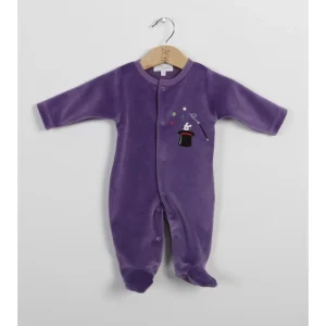 Pijama abierto por delante Merlín Lila Talla 0M