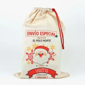Saco Navideño para Regalos de Papá Noel personalizado